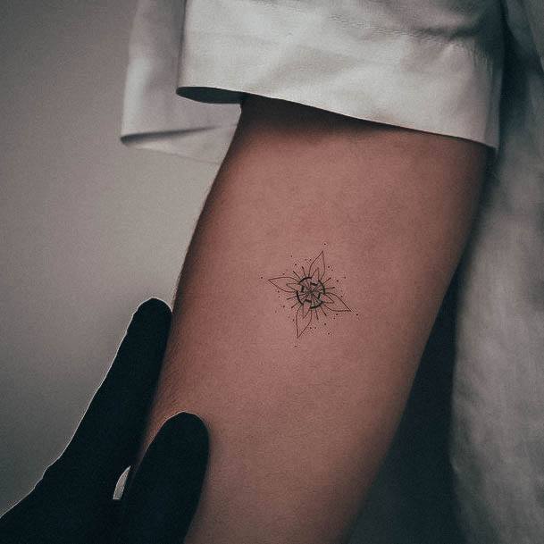 Ravishing Small Simple Tattoo On Female