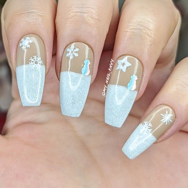 Ravishing Snowman Nail On Female