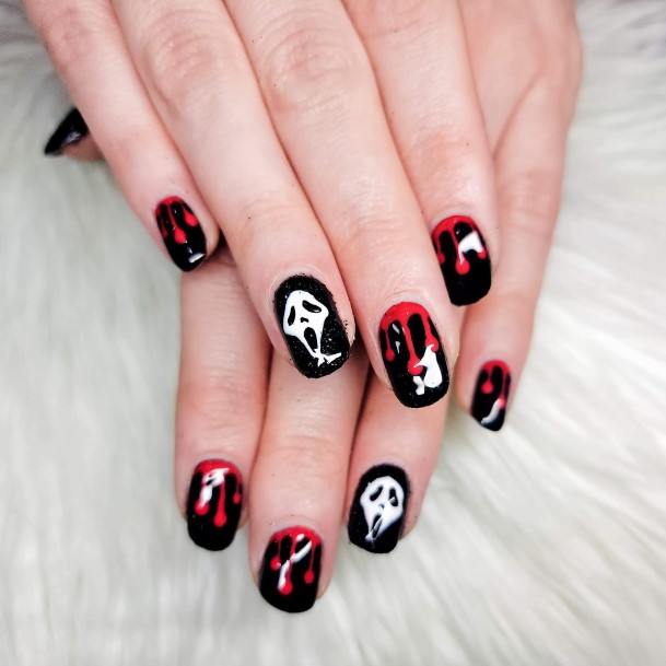 Top 100 Best Spooky Nails For Women - Ghostly Fingernail Design Ideas