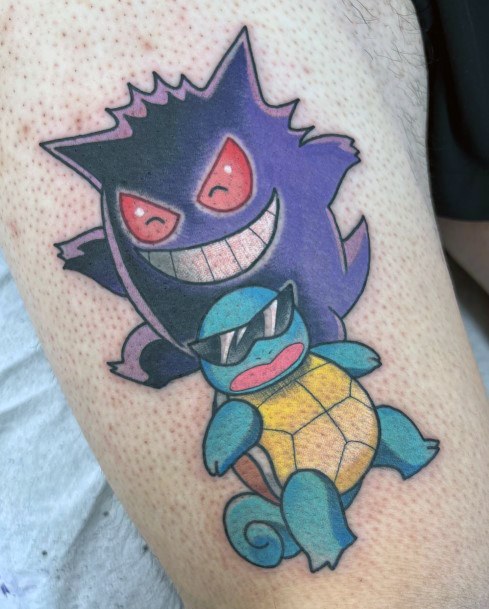 Ravishing Squirtle Tattoo On Female