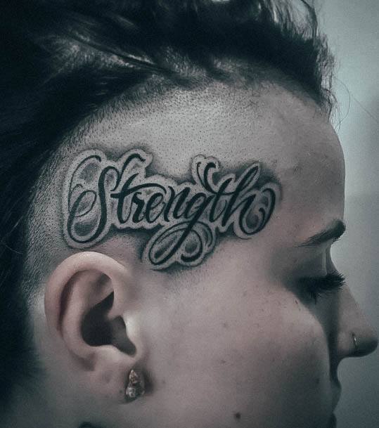 Ravishing Strength Tattoo On Female