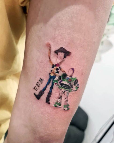 Ravishing Toy Story Tattoo On Female