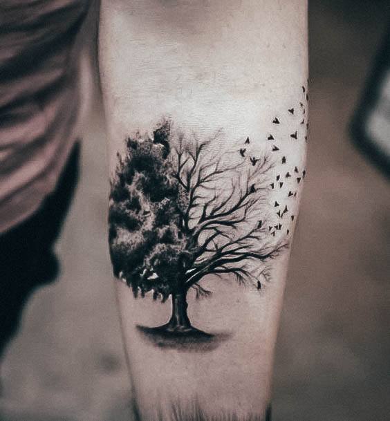 Ravishing Tree Of Life Tattoo On Female