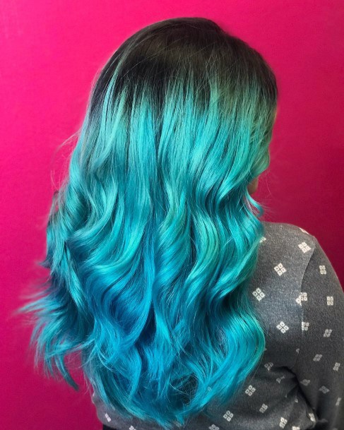 Ravishing Turquoise Hairstyles On Female