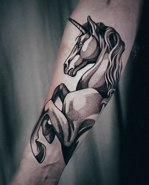 Ravishing Unicorn Tattoo On Female