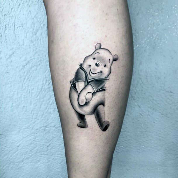 Ravishing Winnie The Pooh Tattoo On Female