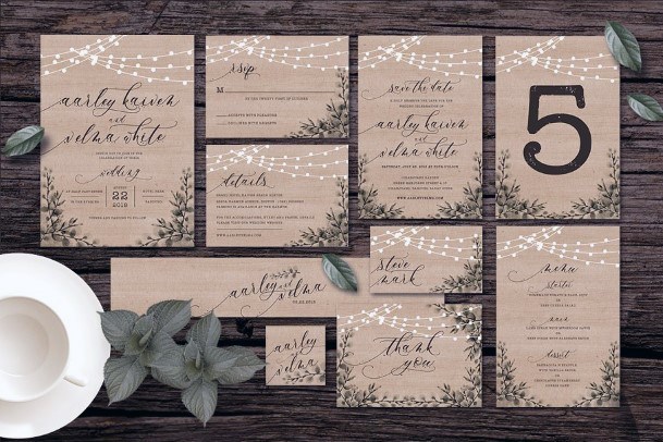 Real Wood Invitation Suite Inspiration Rustic Wedding Ideas