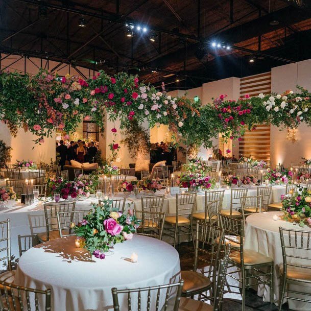 Red And White Rich Flowers Wedding