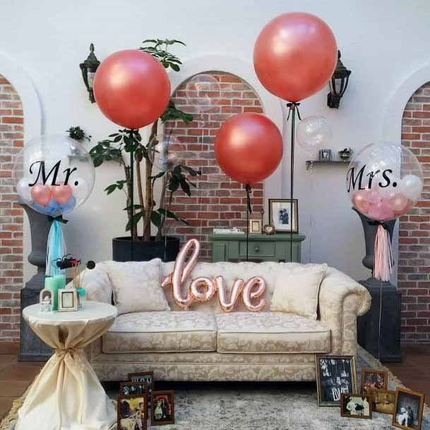 Red Balloons Cheap Wedding Decorations