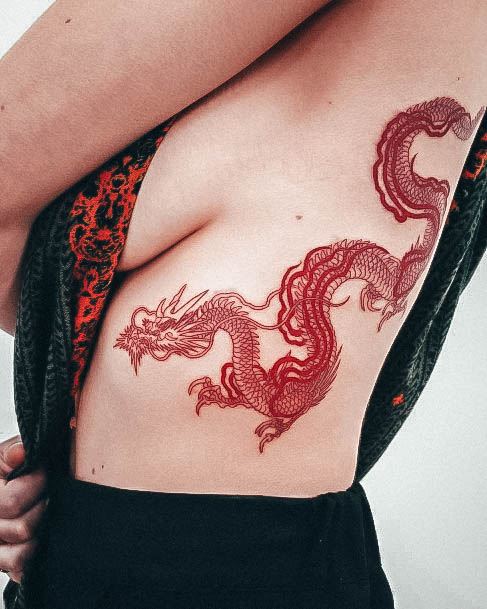 Red Dragon Girls Tattoo Ideas