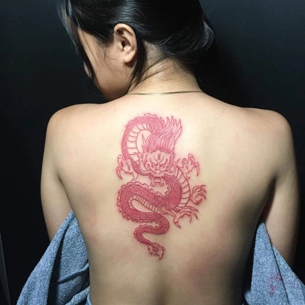 Red Dragon Tattoos Feminine Ideas