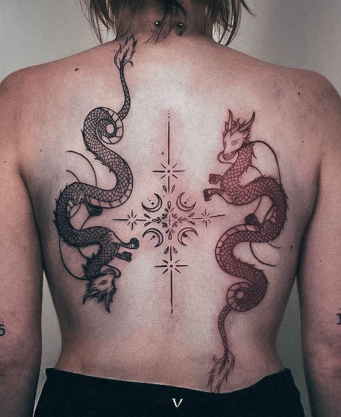 Red Dragon Tattoos For Girls