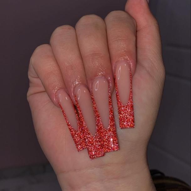 Red French Tipic Womens Red French Tip Nail Designs