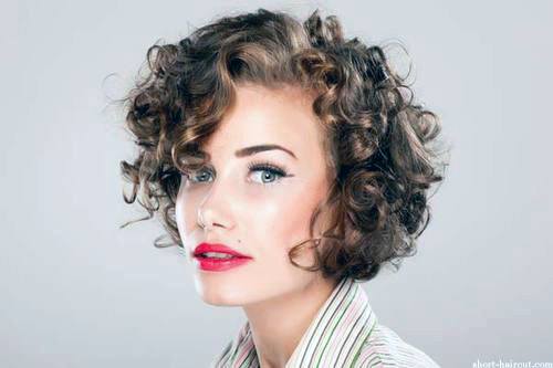 Red Head Allure Naturally Framed Short Hair Curls And Shine Of Woman