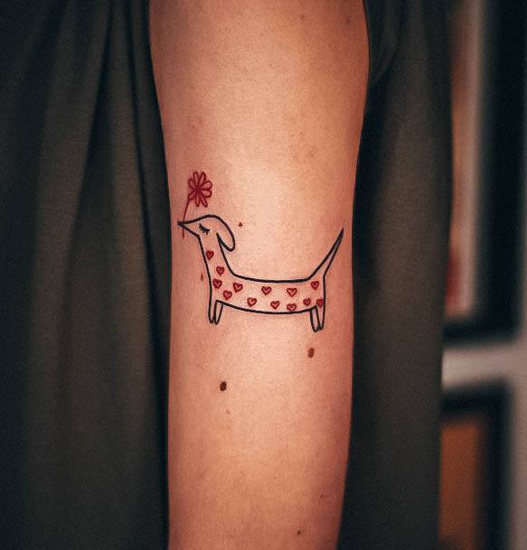 Red Ink Womens Tattoos