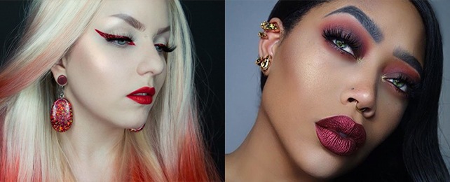 Top 60 Best Red Makeup Looks For Women – Bold Crimson Ideas