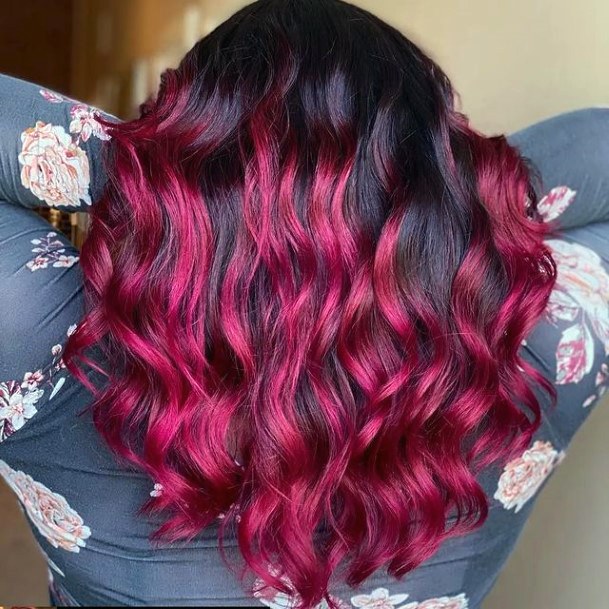 Red Ombre Hairstyles Feminine Ideas