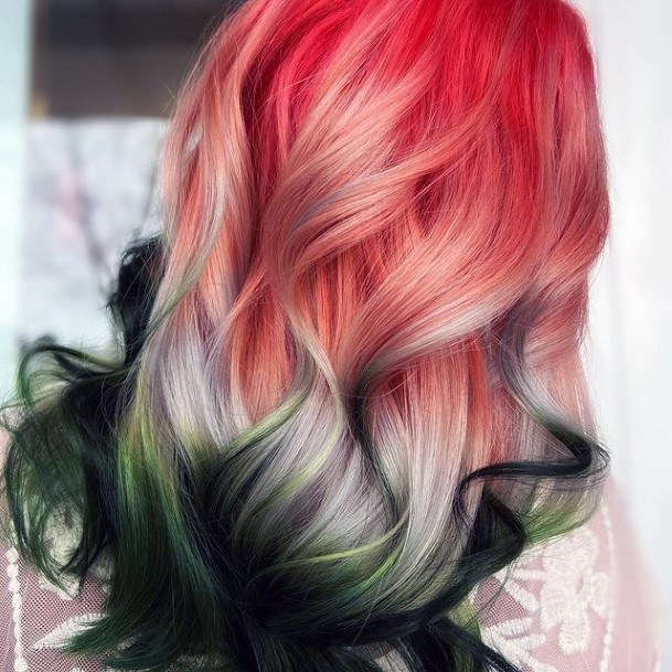 Red Ombre Hairstyles For Ladies