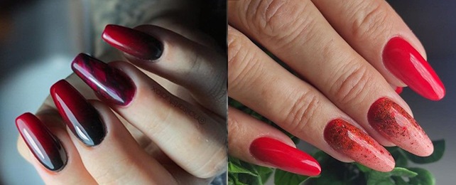 Top 100 Best Red Ombre Nails For Women – Fingernail Design Ideas