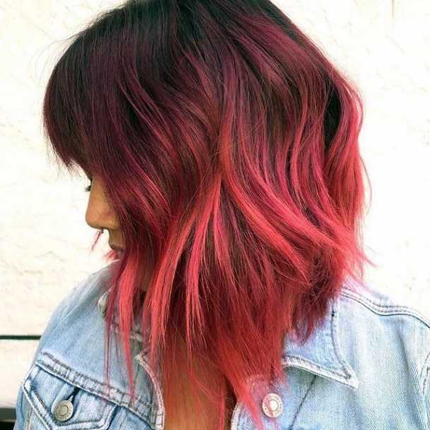 Red Ombre Womens Hairstyles Ideas