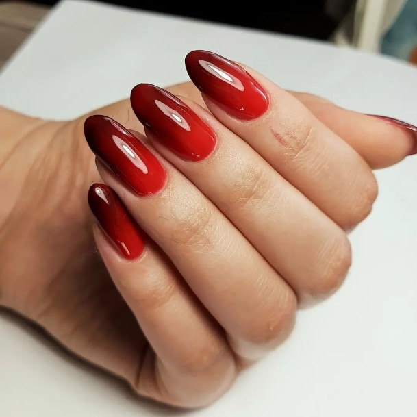 Red Ombre Womens Nail Designs