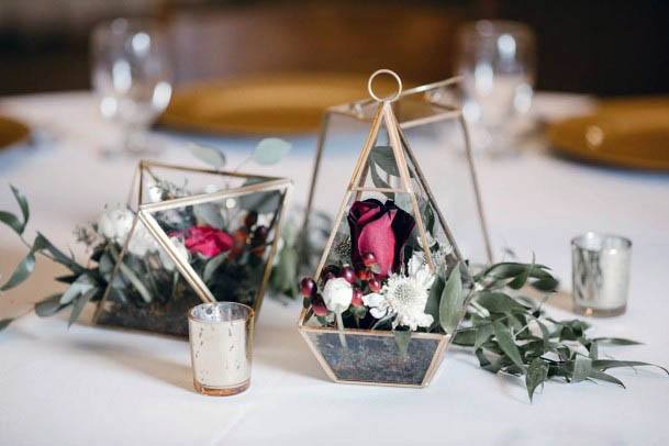 Red Rose Winter Wedding Flowers