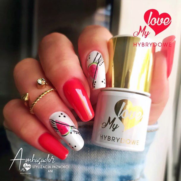 Red Summer Womens Nail Ideas