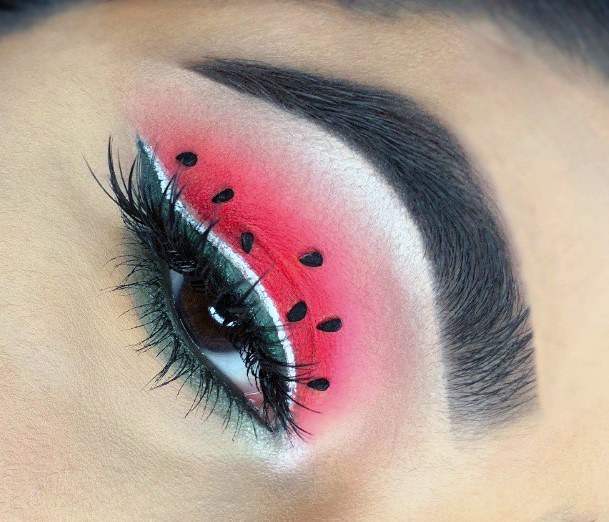 Red Watermelon Pattern Eyeshadow Women