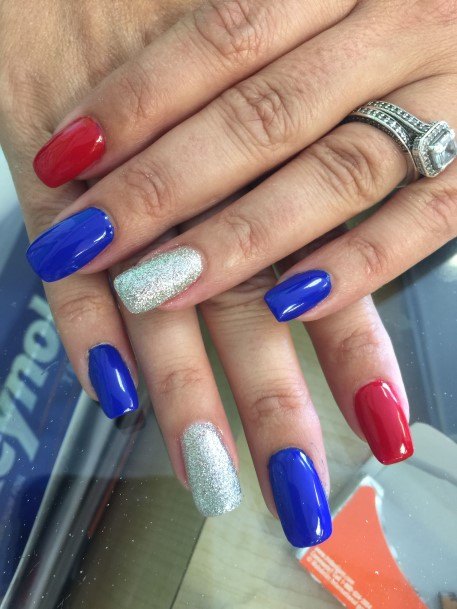 Red White And Blueic Womens Red White And Blue Nail Designs