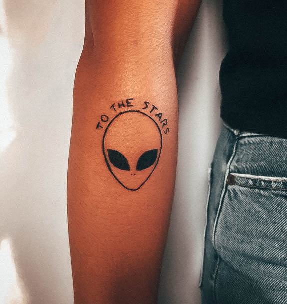 Remarkable Womens Alien Tattoo Ideas