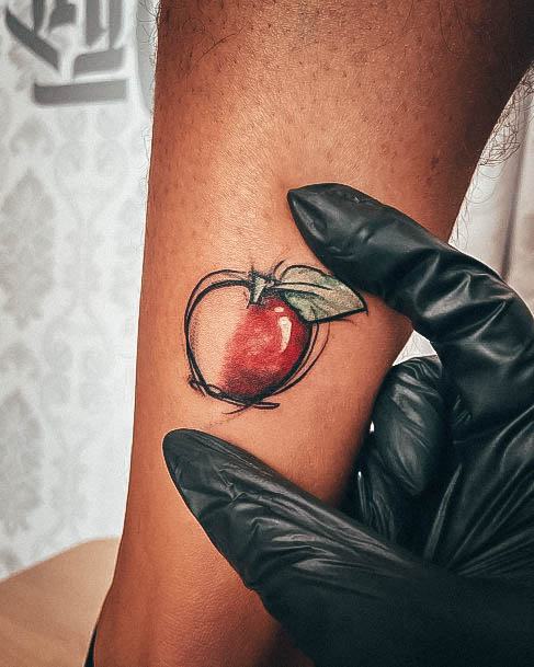 Remarkable Womens Apple Tattoo Ideas