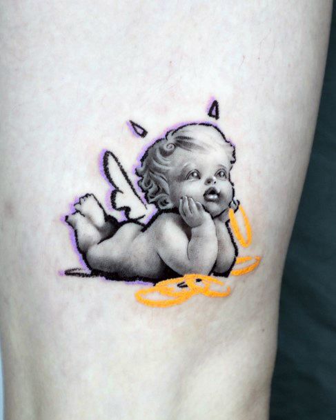 Remarkable Womens Baby Angel Tattoo Ideas