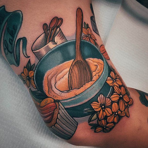 Remarkable Womens Baking Tattoo Ideas