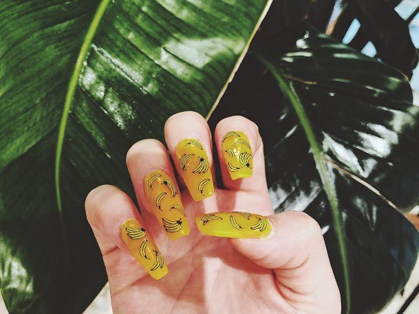 Remarkable Womens Banana Nail Ideas