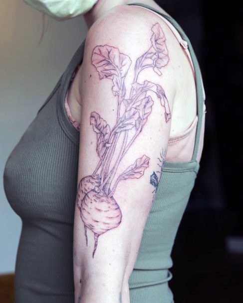 Remarkable Womens Beet Tattoo Ideas
