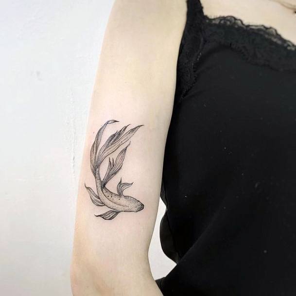 Remarkable Womens Betta Fish Tattoo Ideas