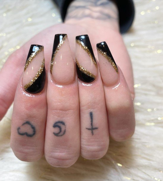 Remarkable Womens Black Prom Nail Ideas