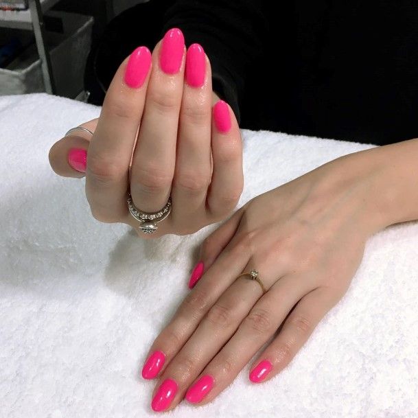 Remarkable Womens Bright Pink Nail Ideas