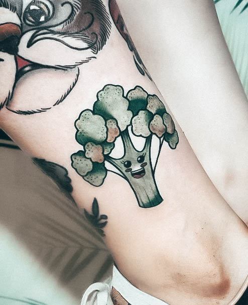 Remarkable Womens Broccoli Tattoo Ideas