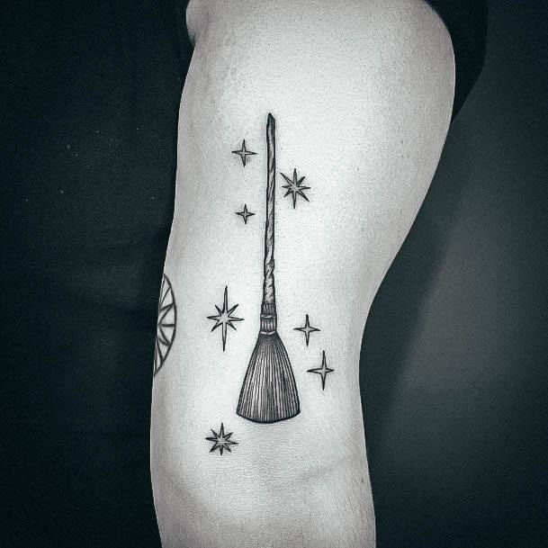 Remarkable Womens Broom Tattoo Ideas