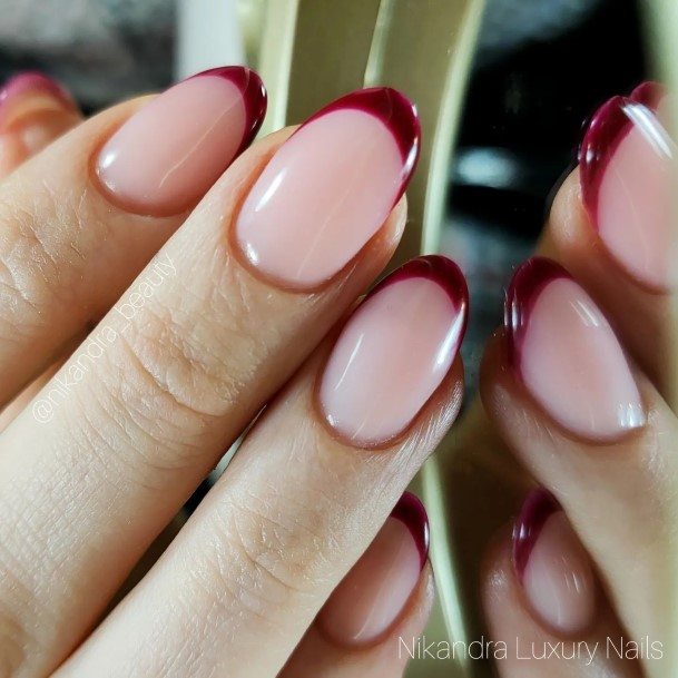 Remarkable Womens Burgundy Nail Ideas