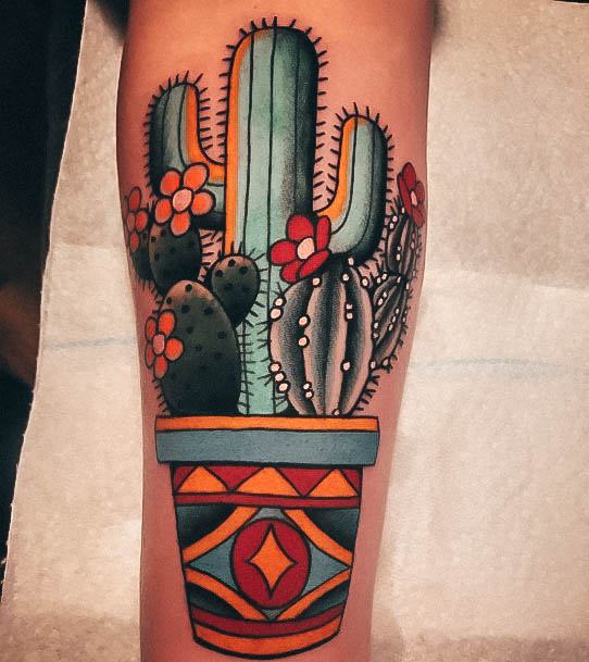 Remarkable Womens Cactus Tattoo Ideas