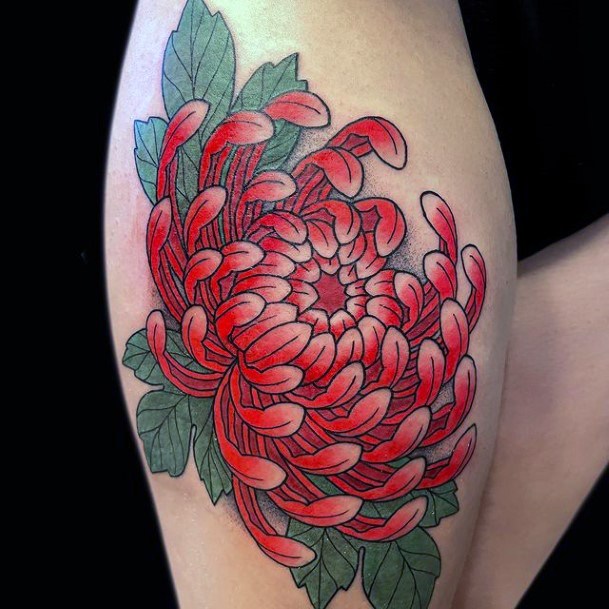 Remarkable Womens Chrysanthemum Tattoo Ideas