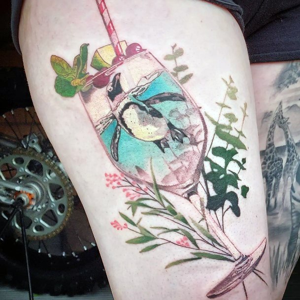 Remarkable Womens Cocktail Tattoo Ideas