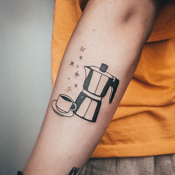 Remarkable Womens Coffee Pot Tattoo Ideas