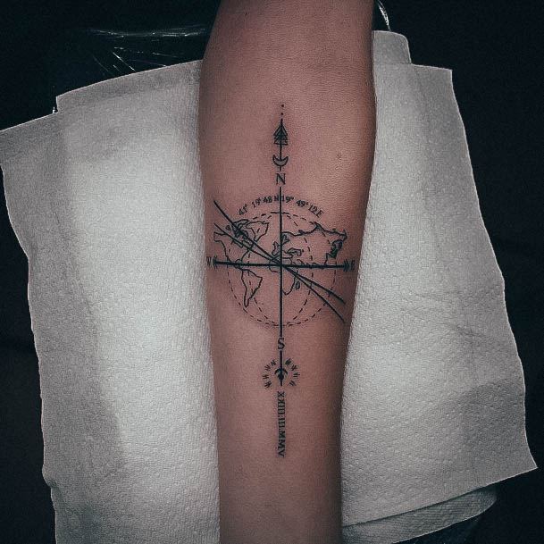 Remarkable Womens Coordinates Tattoo Ideas