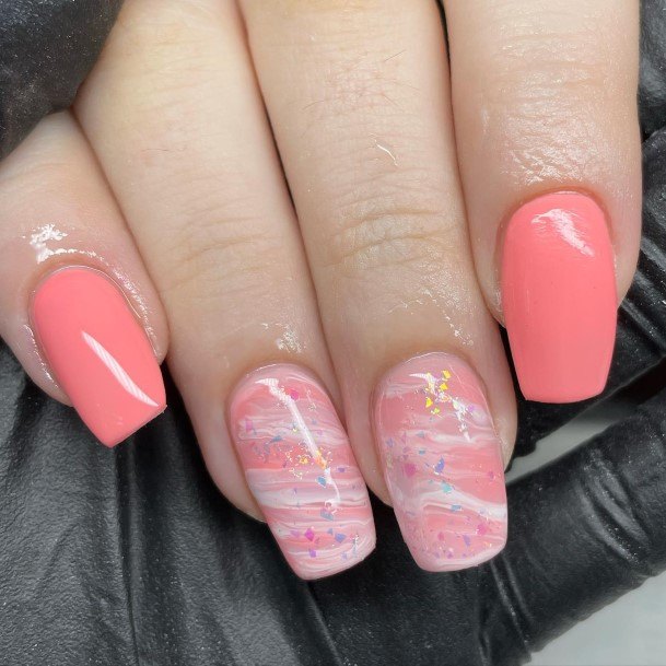 Remarkable Womens Coral Nail Ideas