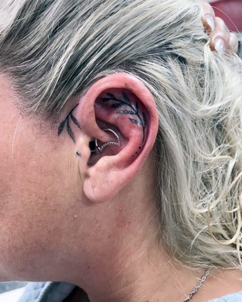 Remarkable Womens Ear Tattoo Ideas