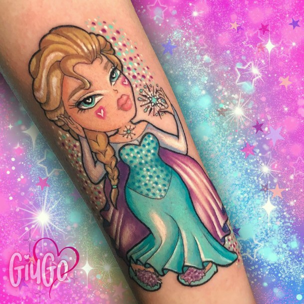 Remarkable Womens Elsa Tattoo Ideas