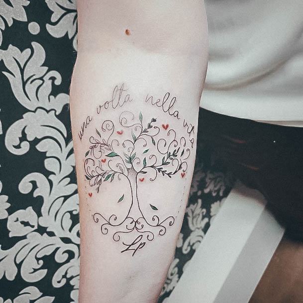 Remarkable Womens Family Tree Tattoo Ideas